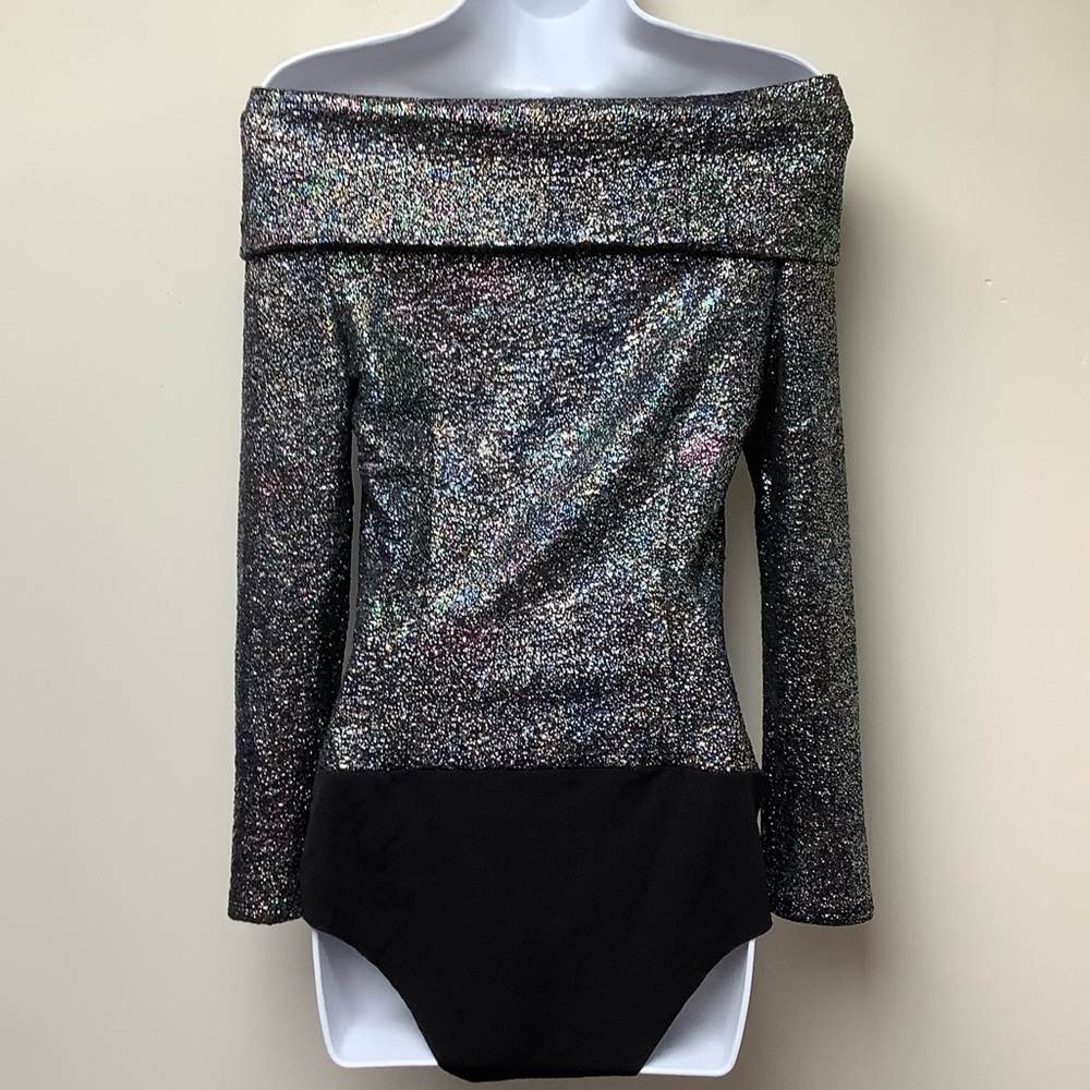 Zara Sparkly Bodysuit Size Small - Picture 4 of 7